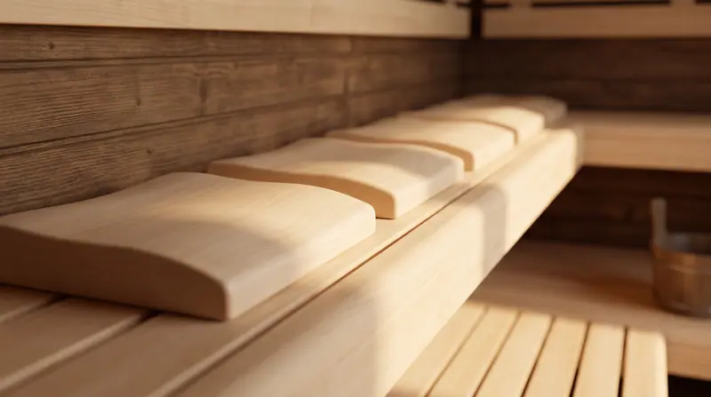 Deretan headrest aspen di tingkat atas — detail kecil yang tamu ingat