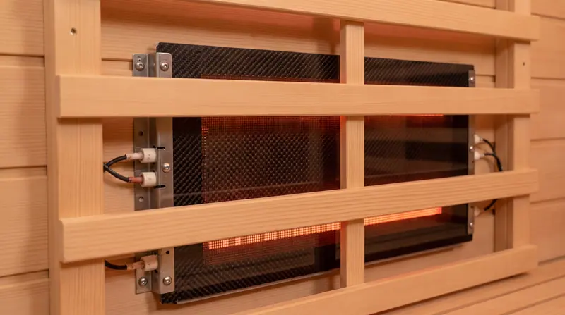 Detail pengerjaan sauna infrared oleh Kontraktor Sauna Medan