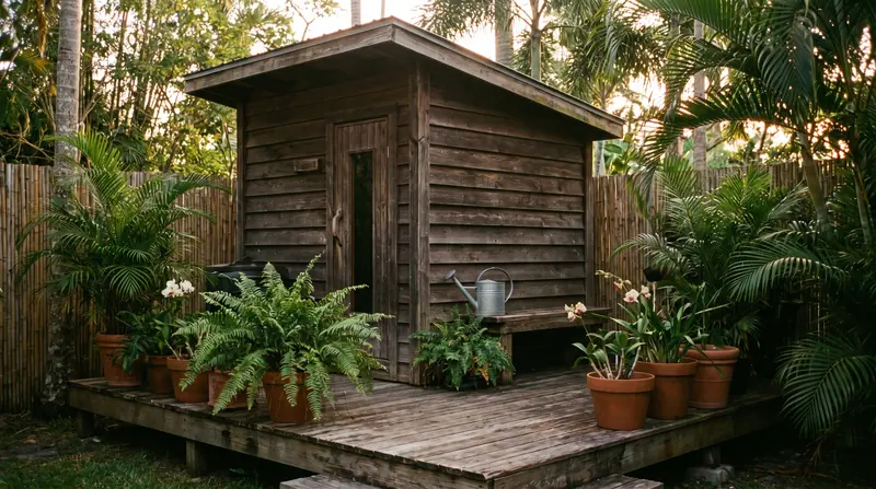 Sauna outdoor di Medan — Kontraktor Sauna Medan