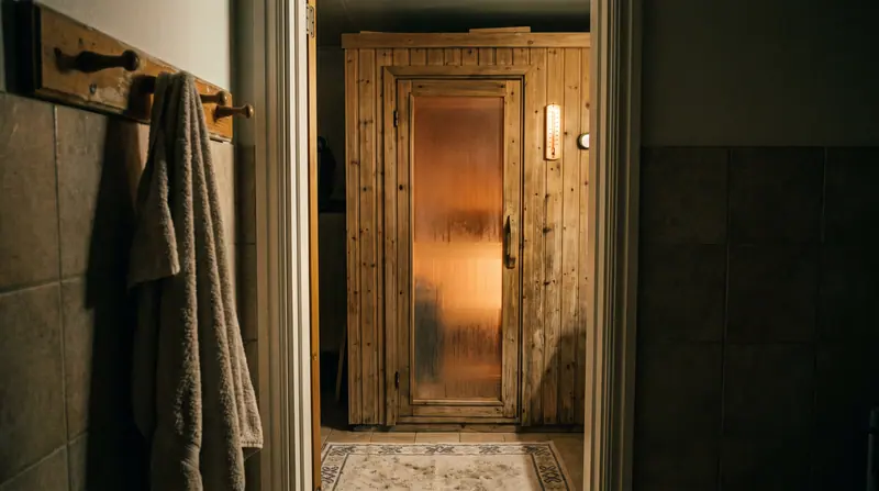 Sauna 2 orang — Built-in kamar mandi — format paling kompak