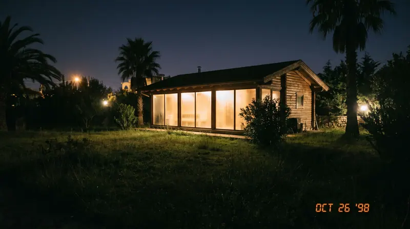 Sauna 8 orang — Outdoor kabin taman — jendela panorama