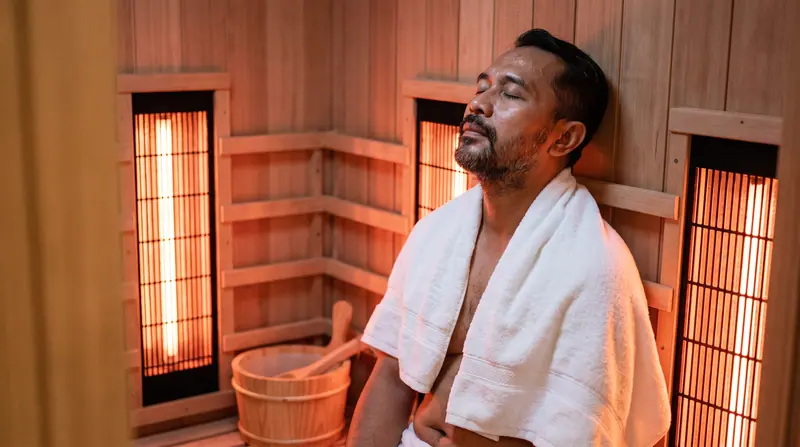 Sauna infrared — Sesi pemulihan 30 menit setelah latihan